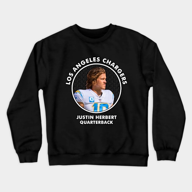 JUSTIN HERBERT - QB - LOS ANGELES CHARGERS Crewneck Sweatshirt by Mudahan Muncul 2022